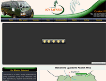 Tablet Screenshot of joycampervansafari.com